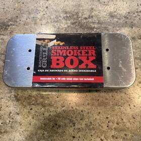 Backyard Grill 076903402418 Stainless Steel Smoker Box Removable Lid
