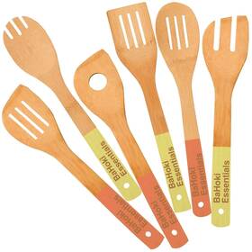 Bahoki Essentials 664979531981 Bamboo Cooking Utensils - Assorted Natural Wooden U