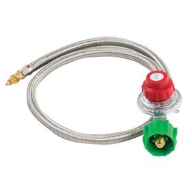 M5hpr Bayou Classic 050904031655 36-in Stainless Braided Lpg Hose With 5-psi Adjustable High Pressure Regulat