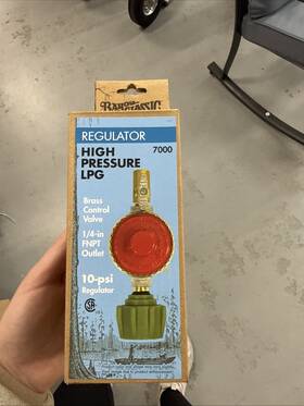 6645014 Bayou Classic 050904700001 New 7000 High Pressure 10 Psi Gas Cooker Regulator Valve
