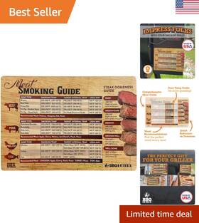 810027632104a Bbq Butler Bear Paws - New Magnetic Meat Temperature Guide Smoking Chart Magnet Barbequ