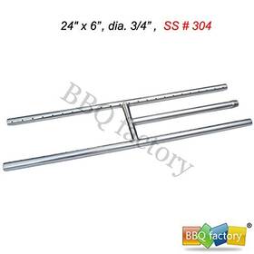 Fh-24 Bbq Factory Stainless Steel Fire Pit Burner H-24 #304 H-style