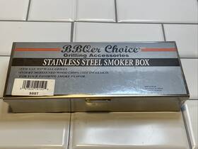 Bbqer Choice 097524191505 New Ssst Stainless Steel Smoker Box Color Silver
