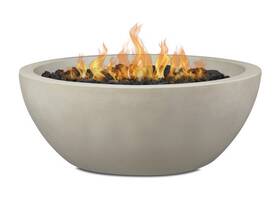 132ng-fog Bbqguys Signature Real Flame Redding 42 Inch Wide 60 000 Btu Freestanding Natural Gas Round Shippe