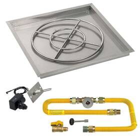 Bbqguys Signature 840351732836 30 Inch Stainless Steel Square Drop-in Panspark Ignition