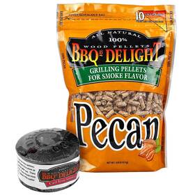 Bbqrs Delight 684659143532 Cast Iron Smoker For Grills With 1lb Bag Of