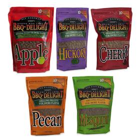 Bbqrs Delight 850056816052 Wood Smoking Pellets - Super Smoker Variety Value Pack Brown