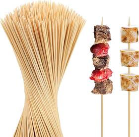 Bbqstyle 445009442438 Natural Bamboo Smores Sticks 120 Pcs Extra Long 17.5 Inch 5mm Thick Marshmallow Roa