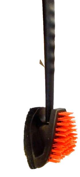 77398 Bcue Bbq Grill Cleaning 17 Inch Brush Dual Sided Nylon Bristle/scrub And Scraper Head Mac3