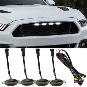 Bdzmc-bc-040 Bdzmc 4pcs Led Grill Lights Bright Car Front Drl 8.26 2.24 Inch White