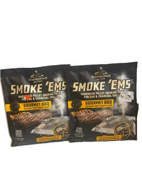 Bear Mountain 604252000193 Lot Of 2- Bbq Woods - Gourmet Smoke Ftems 6oz Each