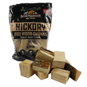 Fc34 Bear Mountain Bbq Hickory 100% All Natural Hardwood Chunks Robust Smoky Flavor