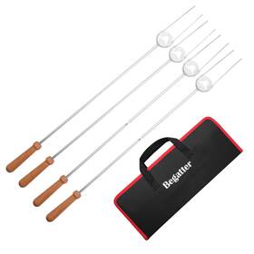 C6-ytrb-dcat Begatter Heavy Duty Hot Dog Roasting Sticks For Campfire Extendable Marshmallow Stick