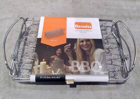 Berndes 054903585244 Bbq Barbeque Grilling Grid Turner Basket For Fish And Meat 37cm X 21cm New