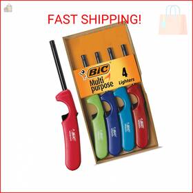 Bic 640265655388 Multi-purpose Classic Edition Lighters Great For Candles And Fireplaces As
