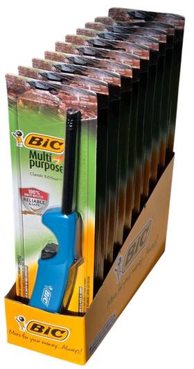 Udsp210dc-ast Bic Lot Of 10 Multi-purpose Classic Edition Lighter Assorted Colors