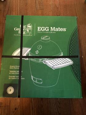 120663 Big Green Egg Small Mate Acacia Wood 1 Inch H X 17.5 W 11 L