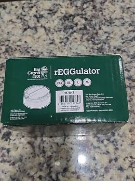 Big Green Egg 665719117847 Reggulator Precise Tempcontrol Vent Cap#117847 B- Pre- Owned