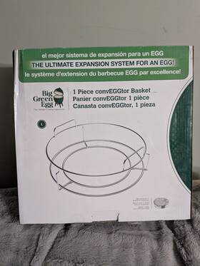 Big Green Egg 665719120724 1 Piece Conveggtor Basket 120724 Large Brand New