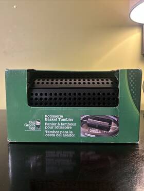 Big Green Egg 665719128577 Rotisserie Basket Tumbler - Large Diameter New In Box