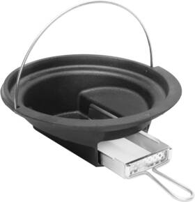 Ka-thp-d4 Big Green Egg 2 In 1 Cast Iron Ash Can For Large