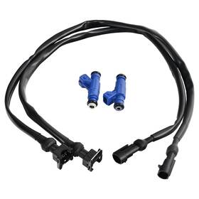 1253558 Bigreat Br0113 1202863 2pcs Fuel Injector With Pigtail Harness Compatible Pola