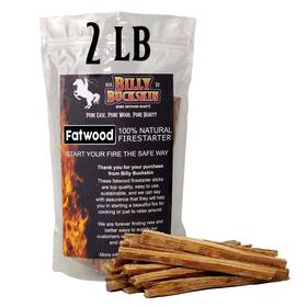 Billy Buckskin Home & Beauty 850030320490 2 Lb. Fatwood Fire Starter Sticks Starters For Pit Camp