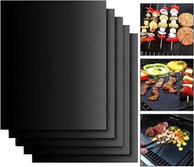 5-pices Bipgf Grill Mat Set Of 5 Non-stick Reusable Heavy Duty Barbecue Baking For Ch
