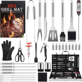 Birald 726084626249 Grill Set Grilling Gifts For Men 34pcs Bbq Tools Accessories Outdoor