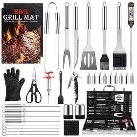 Birald 795890007993 Grill Set Grilling Gifts For Men 34pcs Bbq Tools Accessories Outdoor W
