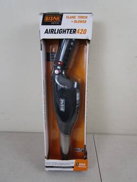 Ba002 Bison Airlighter 420 Cordless Grill Fire Starter Flame Torch Blower
