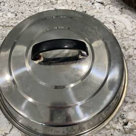 Blackstone 445033916912 Signature Griddle Accessories - 12 Inch Round Basting Cover Stainless
