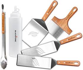 5069 Blackstone Deluxe Spatula Griddle Kit 6-piece With Stainless Steel Tongs Gril