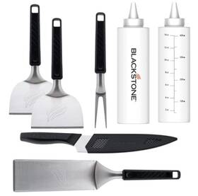 5301 Blackstone Hibachi Kit 7-piece Cooking Tool Set With 8 Inch Chef Knife Carving