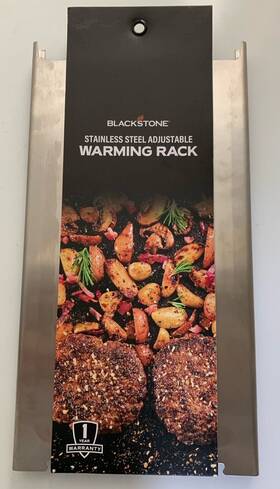 5602 Blackstone Stainless Steel Adjustable Warming Rack Culinary Collection #5602