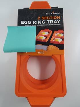 Blackstone 717604056004 5600 2 Section Eggs Ring Tray 3-pack Nwt
