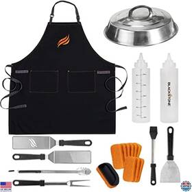 B07zwrnbxm Blackstone 22-piece Black Tool Kit For Grilling Bbq And Outdoor Cooking Accessories