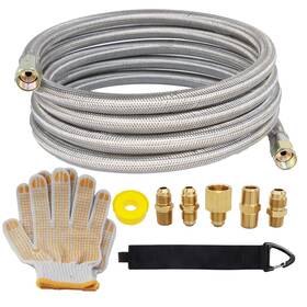 Blkgjtf 733723711631 10 Feet High Pressure Braided Propane Hose Extension With Conversion Coupling