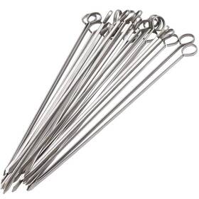 Bdskss24 Blue Donuts 24pcs Bbq Skewers For Grilling 12 Inch Stainless Steel Kabob Grill Set
