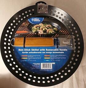 Blue Rhino 076903072970 New Package Non-stick Skillet Basket Removable Handle Grilling
