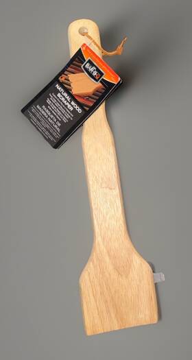 06487y Blue Rhino / Mr. Bar-b Q Safe Lrg 16.5 Inch Natural Wood Scraper Built-in Bottle Opener Bbq Grill
