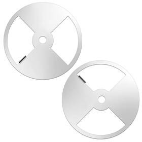 Dib-blulu-0015 Blulu 2 Pieces Smoker Pinwheel 4 Inch Bbq Air Damper Stainless Steel Grill Vent Dam