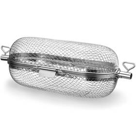 Dib-blulu-1524 Blulu Large Rotisserie Basket Grill Accessory Universal Stainless Steel Rotis