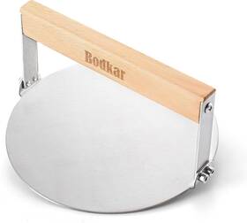 Bk-bp0317-bxg-y Bodkar Smash Burger Press 6 Inch Round Stainless Steel #2 6in