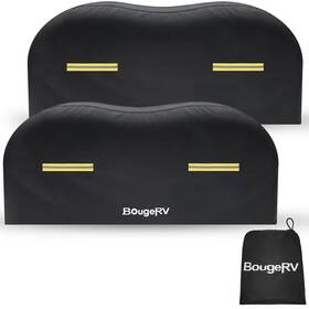 Irv111 Bougerv Rv Tire Covers Dual Axle Wheel Cover 2 Packs Fits 30 Inch -33 Diameter