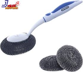Brand 313112711772 Bbq Grill Brush Bristle Free Stainless Steel Scrubber Cleaner Dishwashing