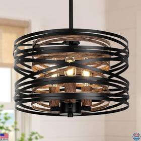 L2023-3bk Brand Bairth 12.6ftft Farmhouse Chandelier 3-light Black Pendant Light For Dining Room