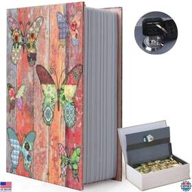 Fb-01 Brand Fowseek Vintage Faux Book Safe Box With Lock Hidden Storage For Home Office D Cor