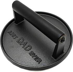 Prss2 Brand Jnxhon Best Dad Ever Heavy Duty Cast Iron Grill Press Burger Bacon 7 Inch