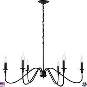 A980 Brand Miluolan 6-light Rustic Iron Chandelier Industrial Hanging Light For Dining Room And More